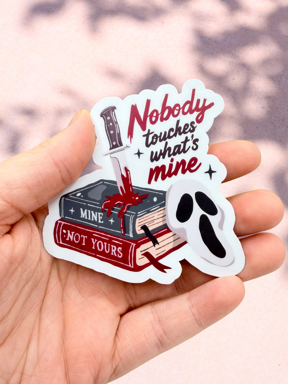 My Book Boyfriend Would Kill For Me Sticker | Dark Romance