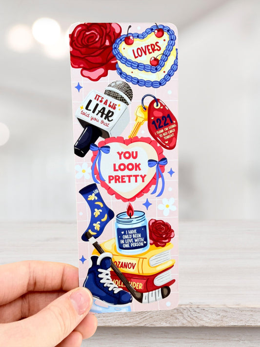 Heated Rivalry Bookmark | Hockey Bookish Bookmark