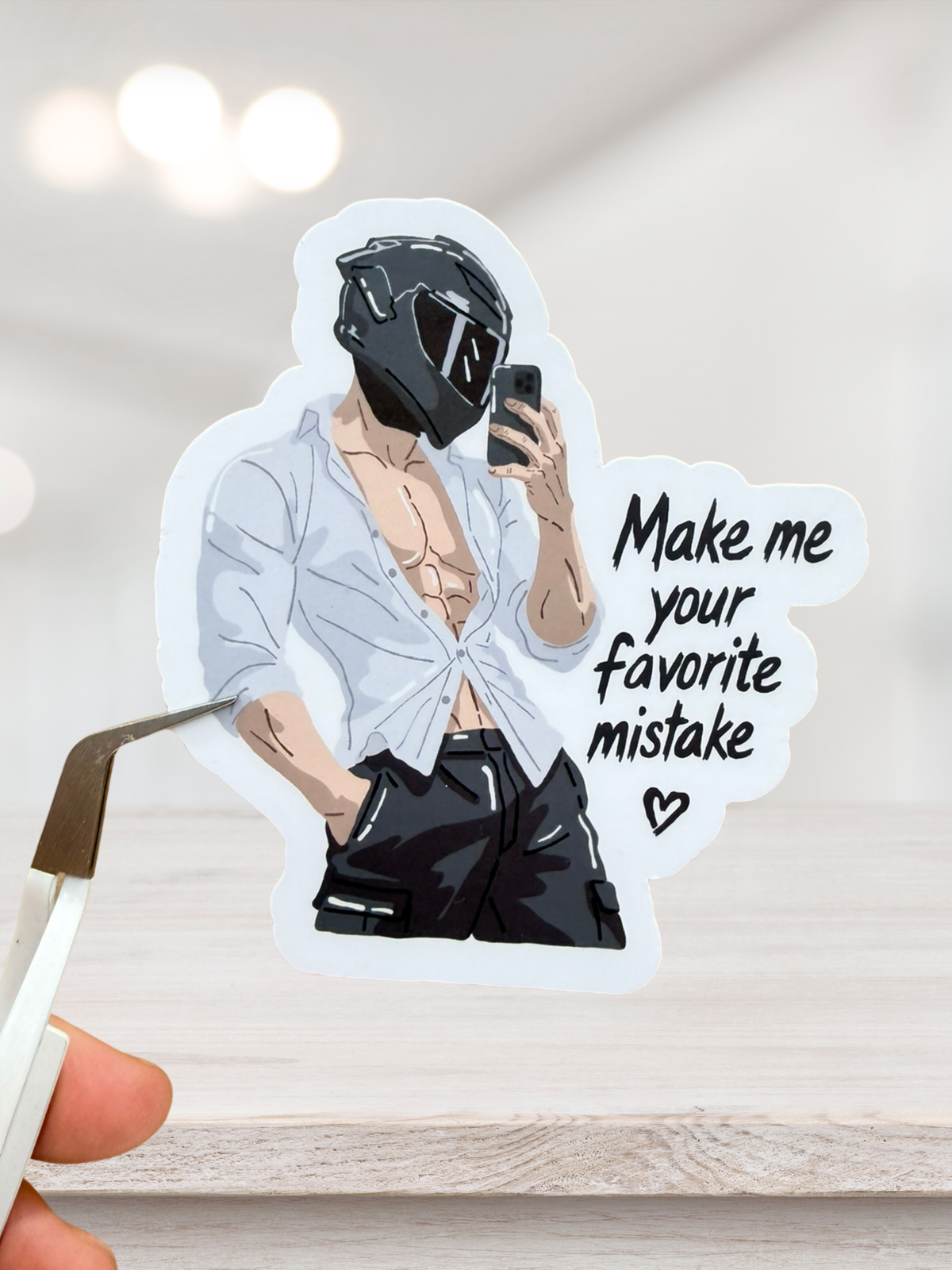 Make Me Your Favorite Mistake Sticker | Biker Romance