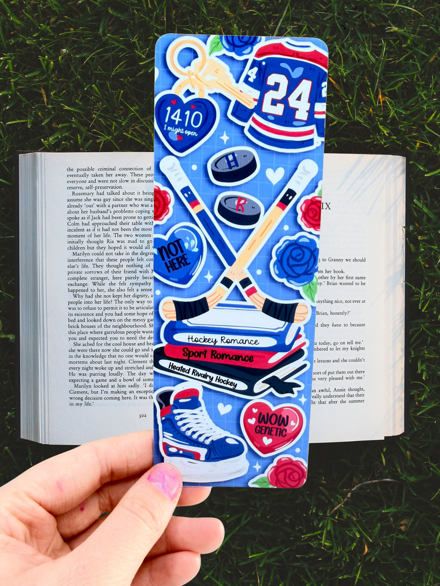 Hockey Romance Bookmark | Sports Romance Bookmark