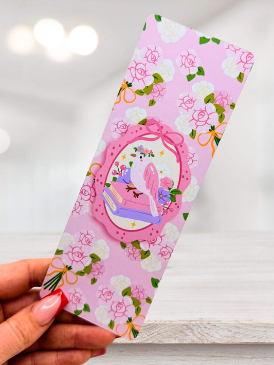 Floral Bird Bookmark | Cottagecore Bookish Bookmark for Cosy Readers