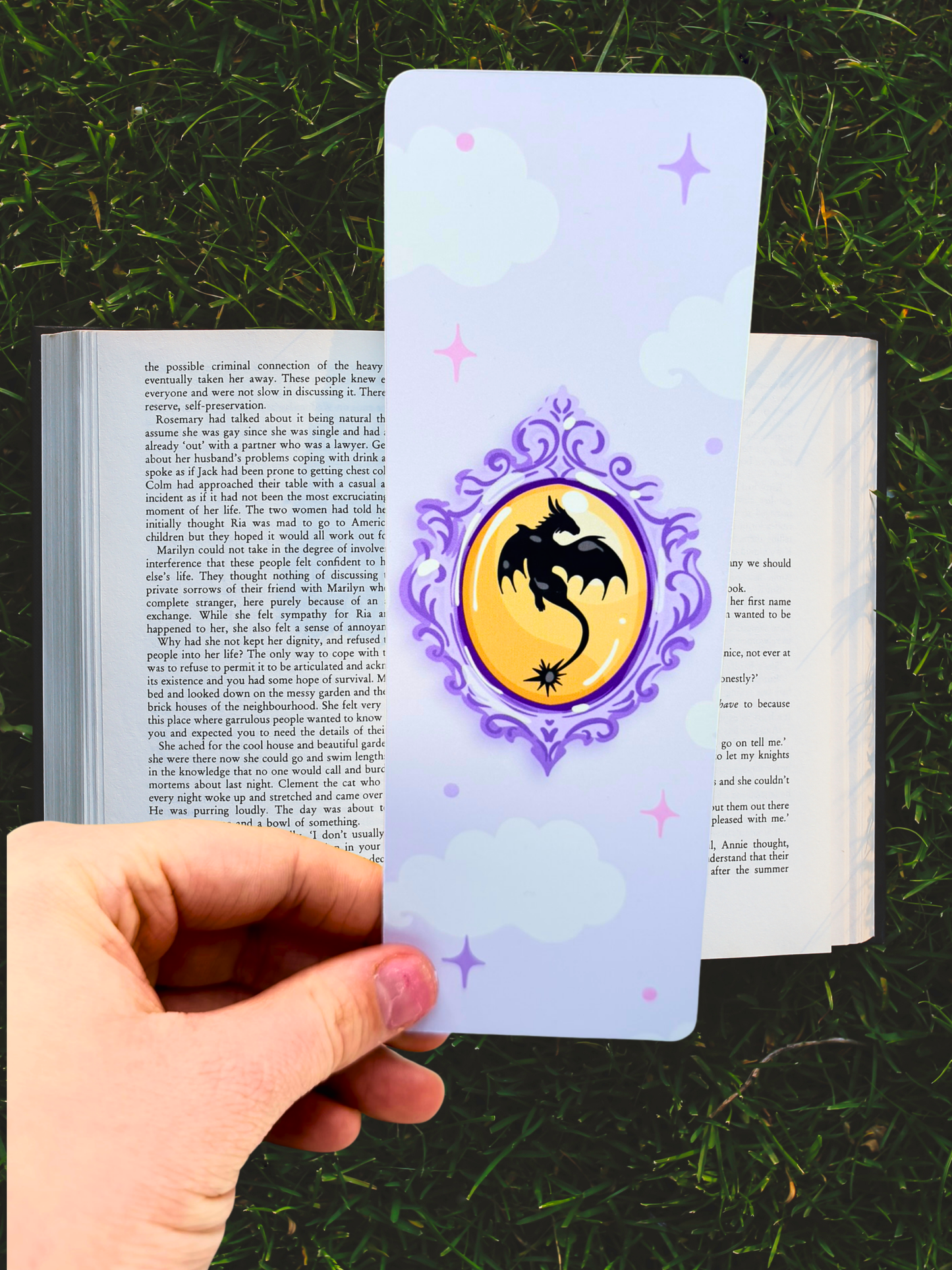 Dragon Cameo Bookmark | Fantasy Romance Bookmark