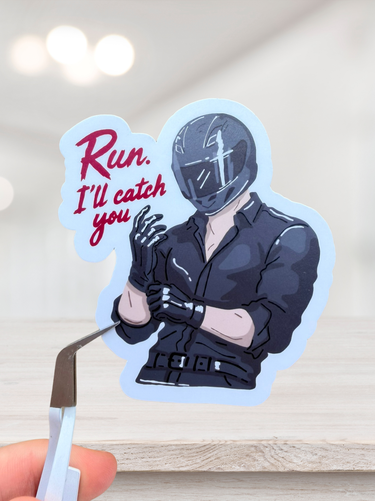 Run I’ll Catch You Sticker | Biker Romance