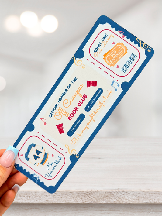 Official Member Of The Off Campus Book Club Bookmark | Off Campus Inspired
