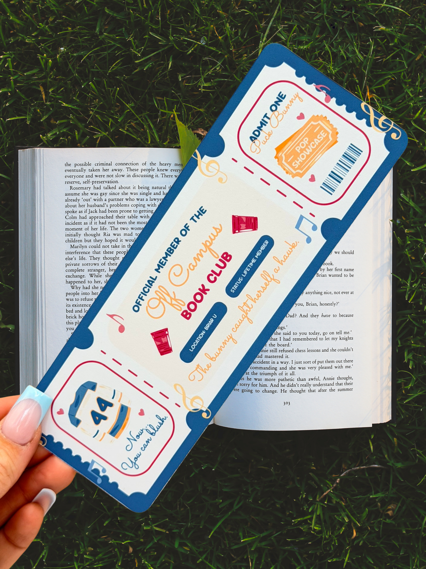 Official Member Of The Off Campus Book Club Bookmark | Off Campus Inspired
