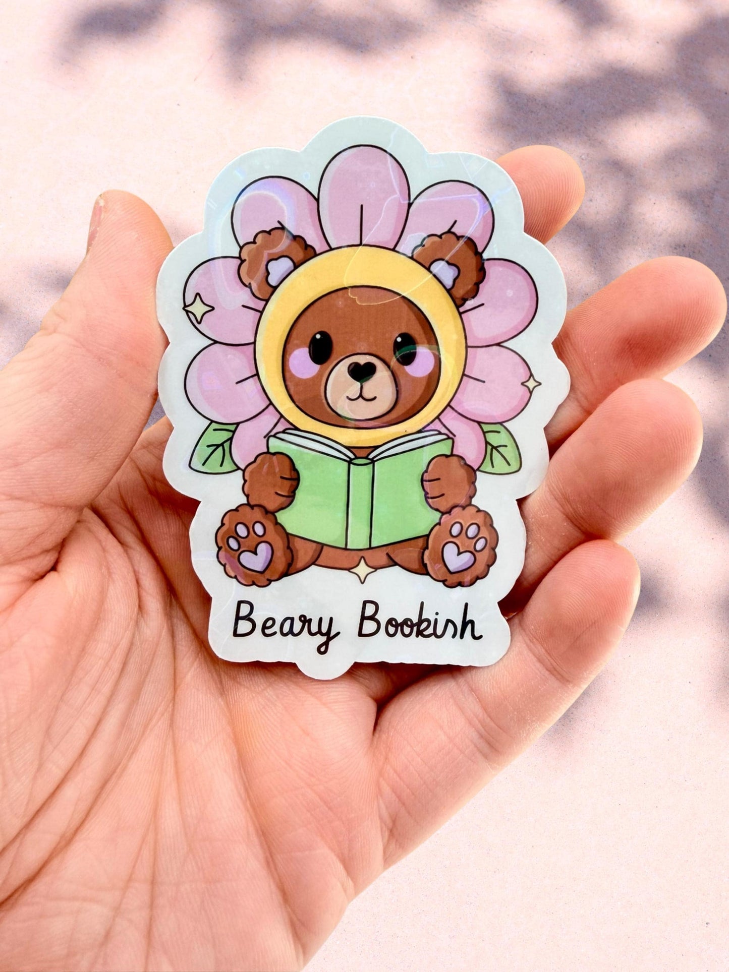 Beary Bookish Sticker | Cute Bear Reading Sticker