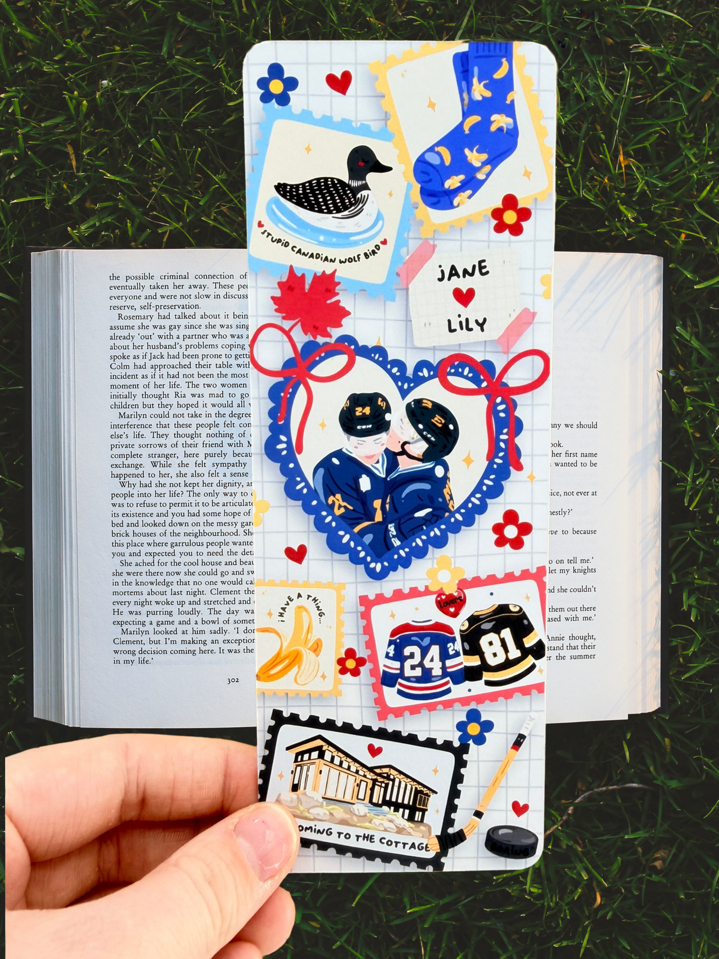 Heated Rivalry Bookmark | Hockey Romance Bookmark