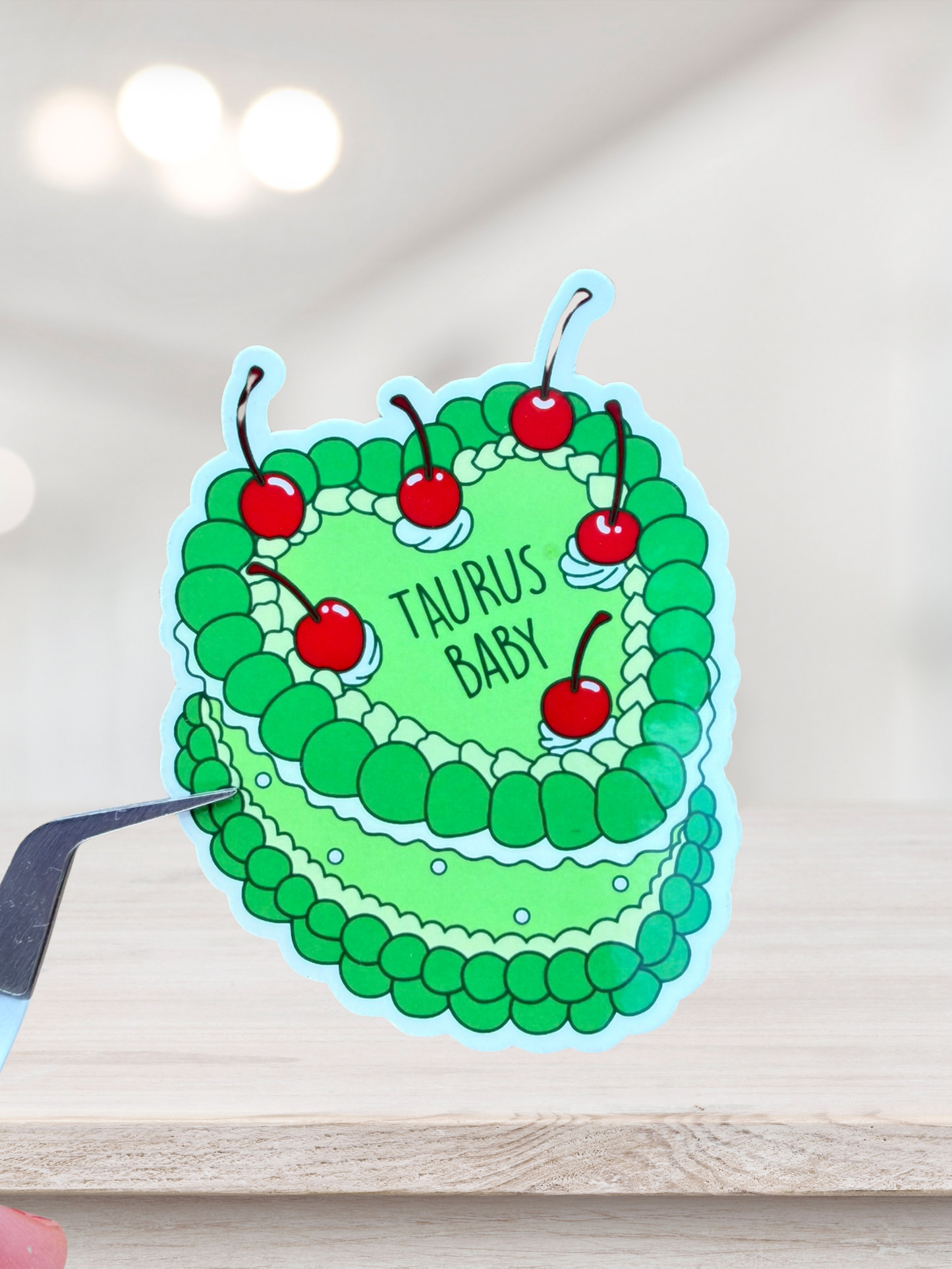 Taurus Birthday Cake Sticker | Astrology Sticker