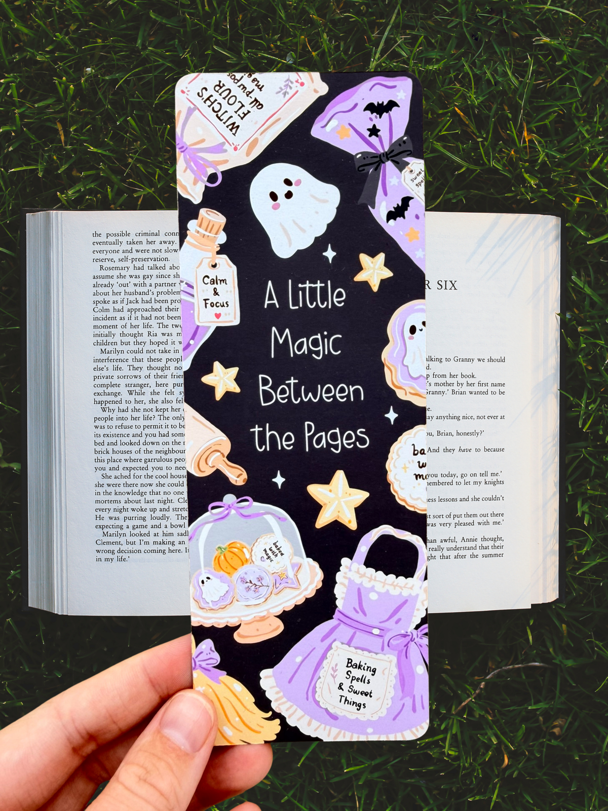 A Little Magic Between The Pages Bookmark | Witchy Bookmark