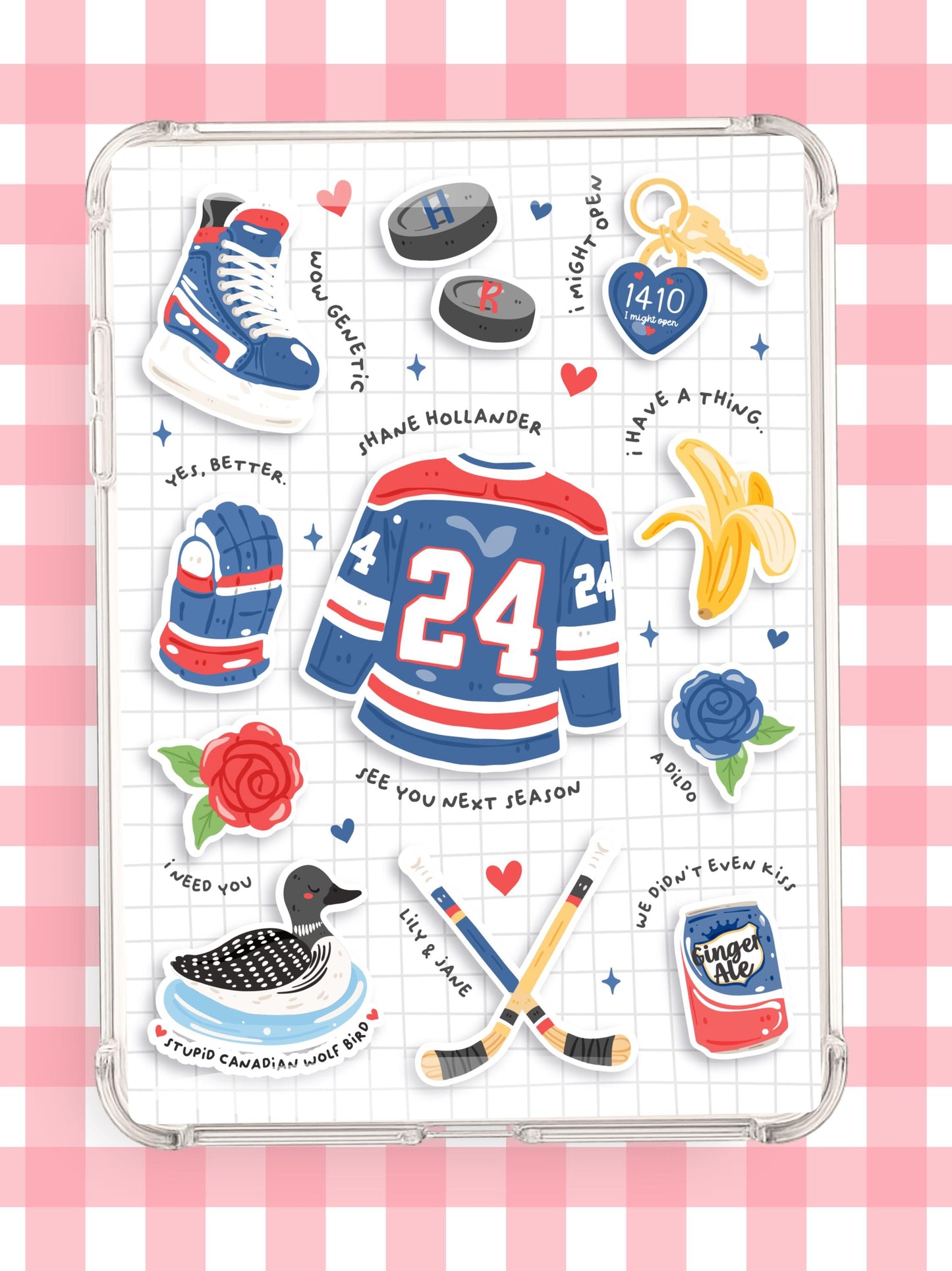 Heated Rivalry Kindle Insert | Bookish Hockey Romance Kindle Paper Insert