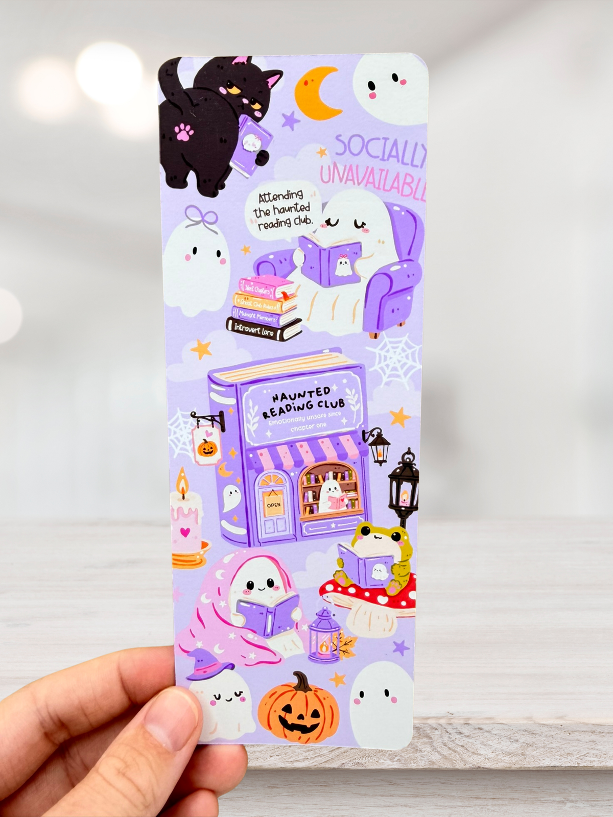 Haunted Reading Club Bookmark | Cute Ghost Bookmark