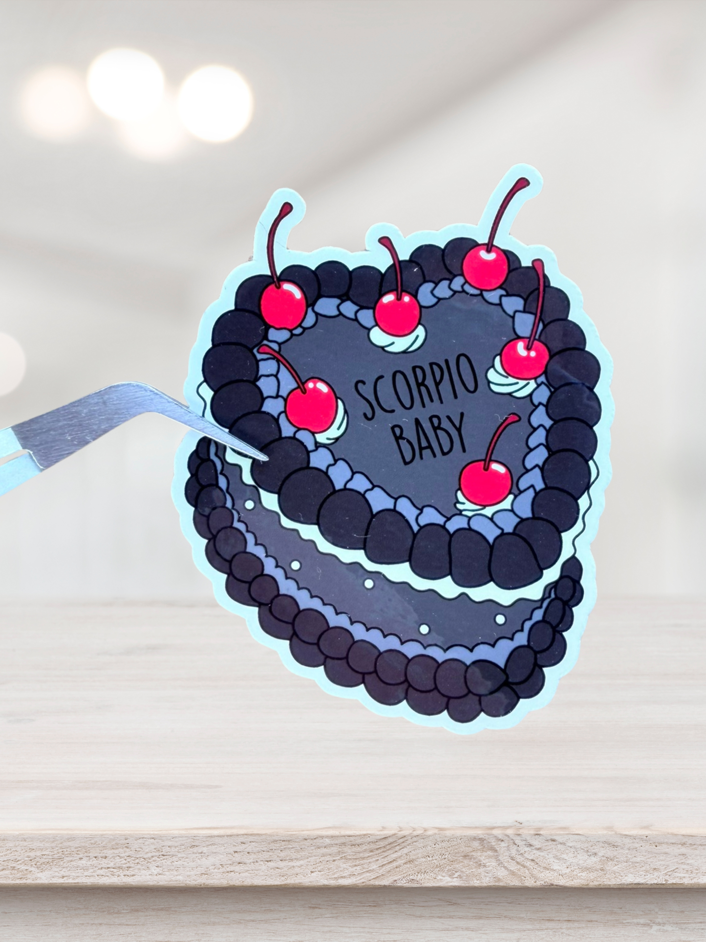 Scorpio Birthday Cake Sticker | Astrology Sticker