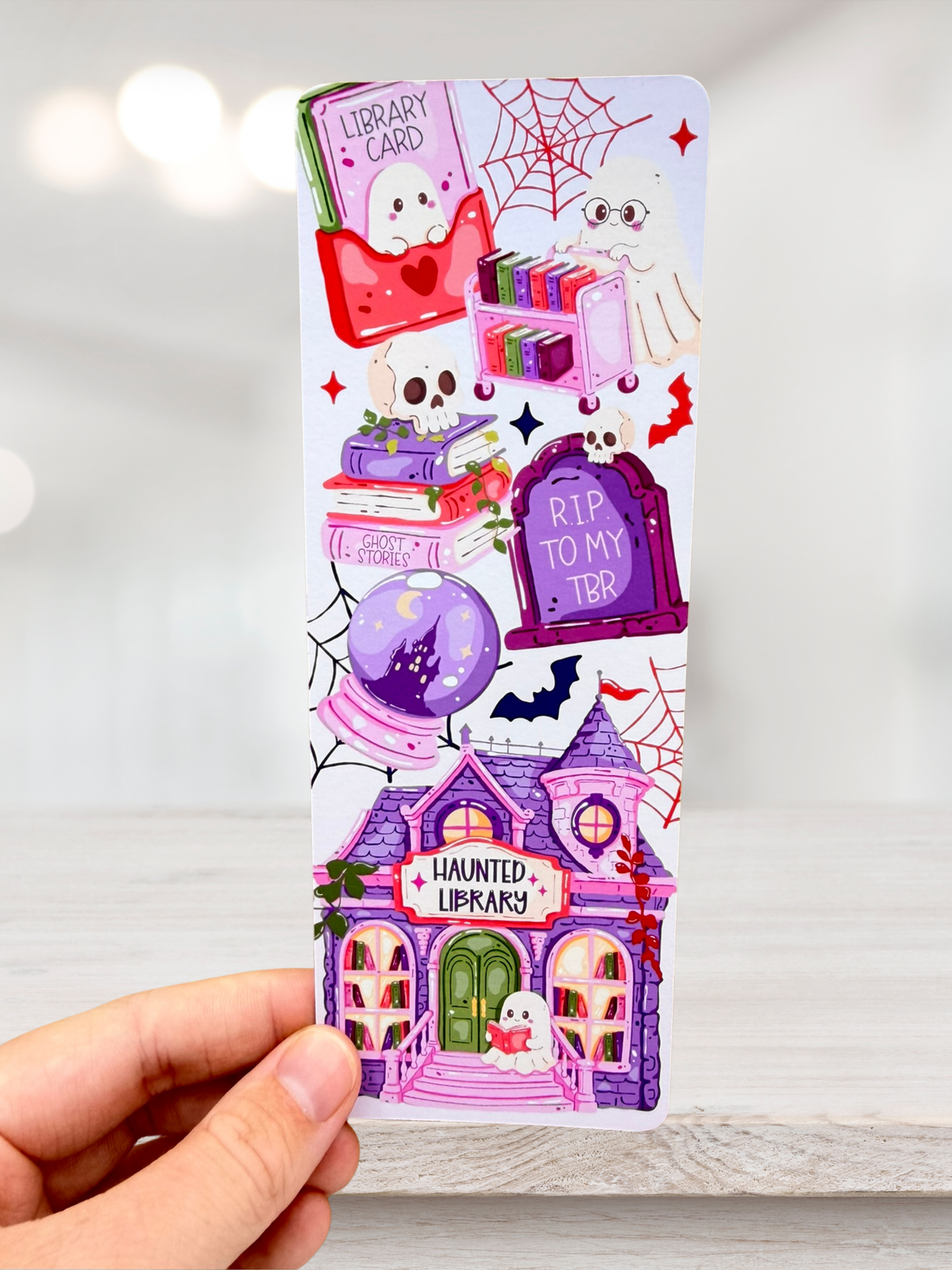 RIP To My TBR Bookmark | Haunted Library Bookmark