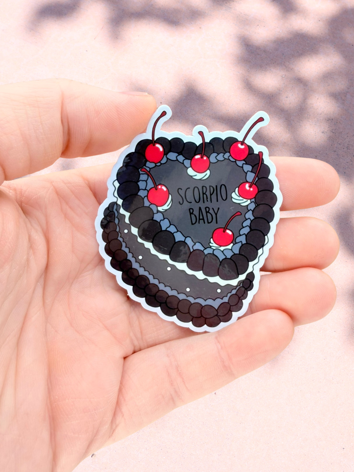 Scorpio Birthday Cake Sticker | Astrology Sticker