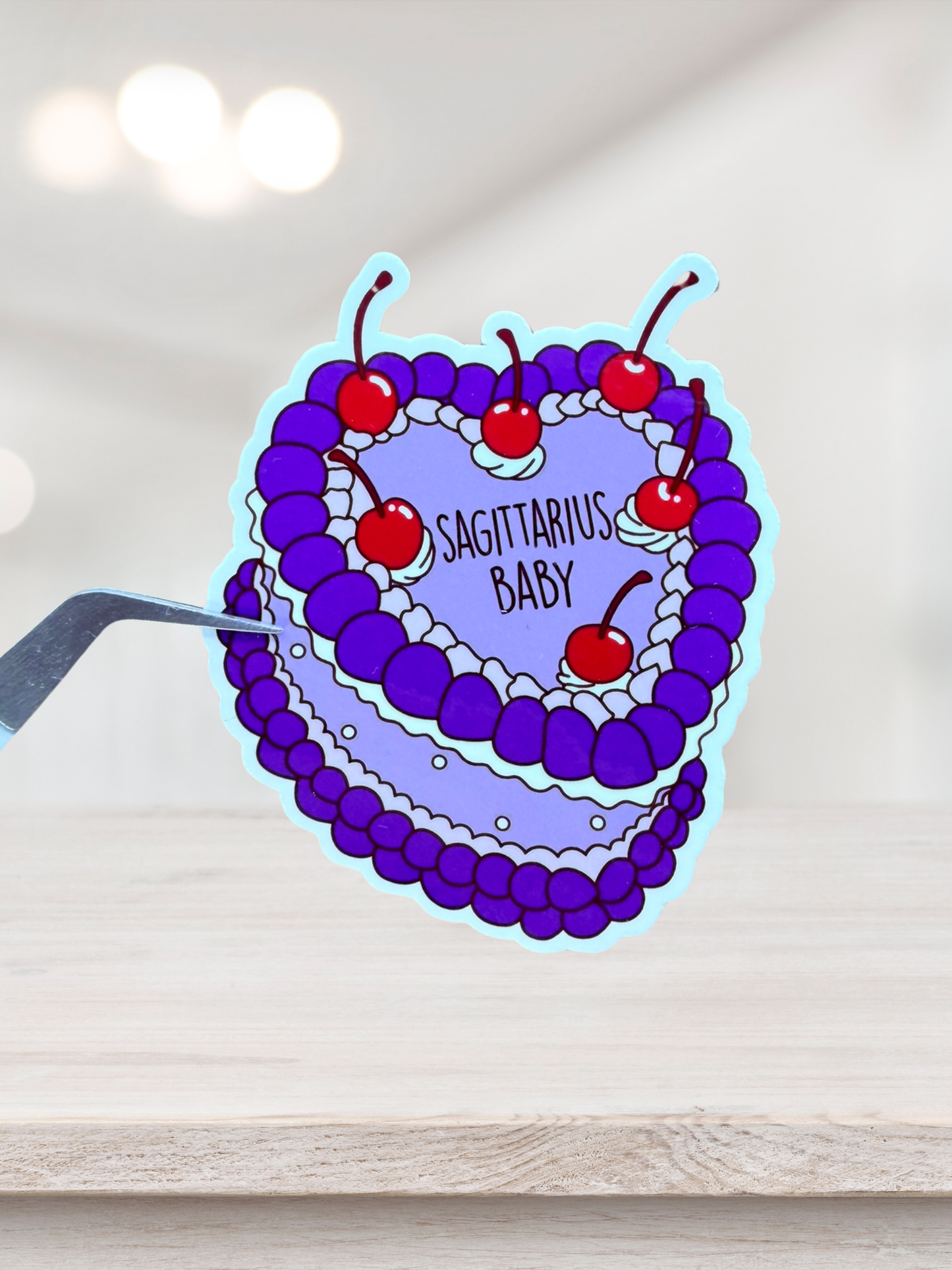 Sagittarius Birthday Cake Sticker | Astrology Sticker