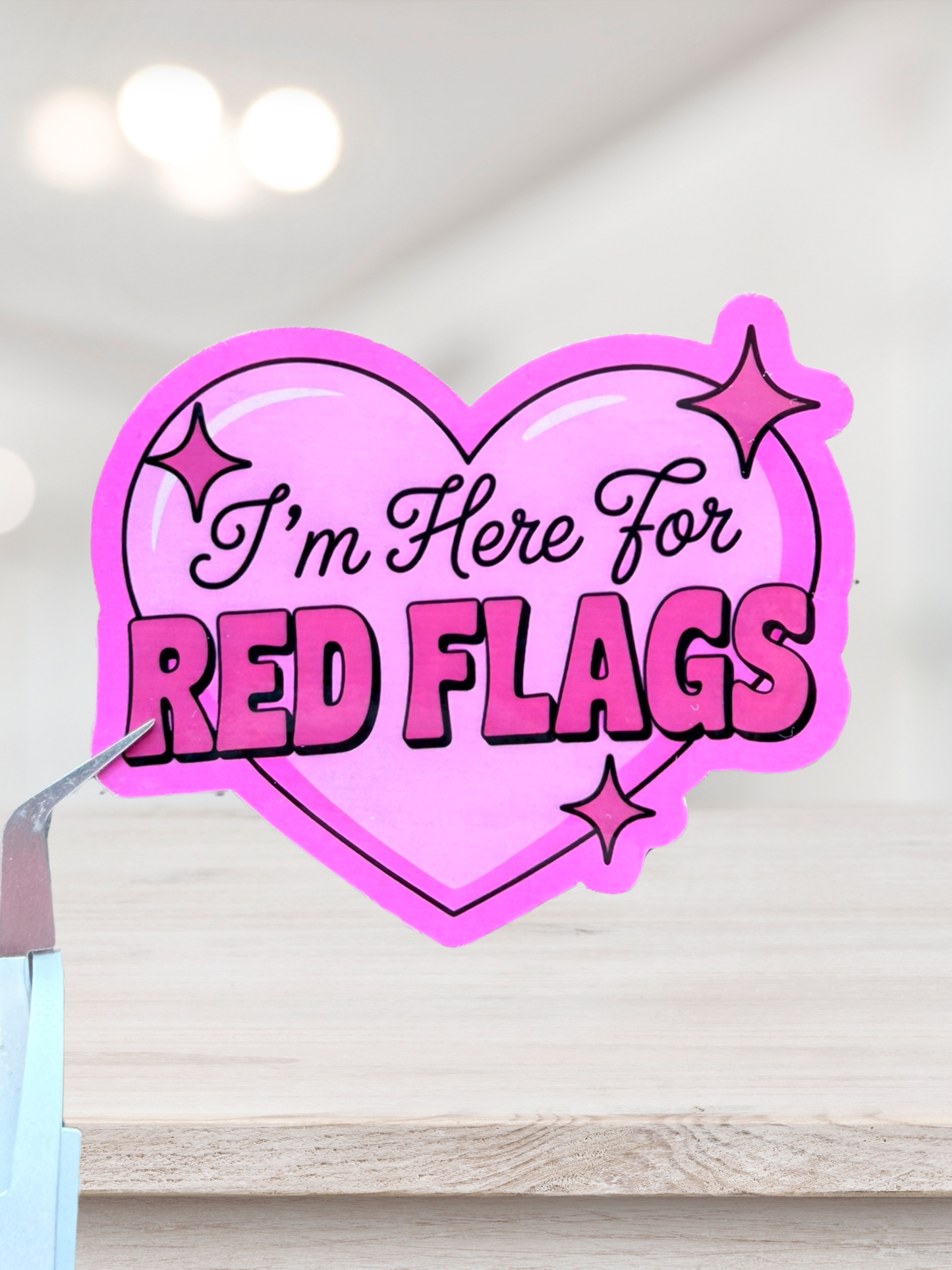 I’m Here For Red Flags Sticker | Dark Romance Sticker