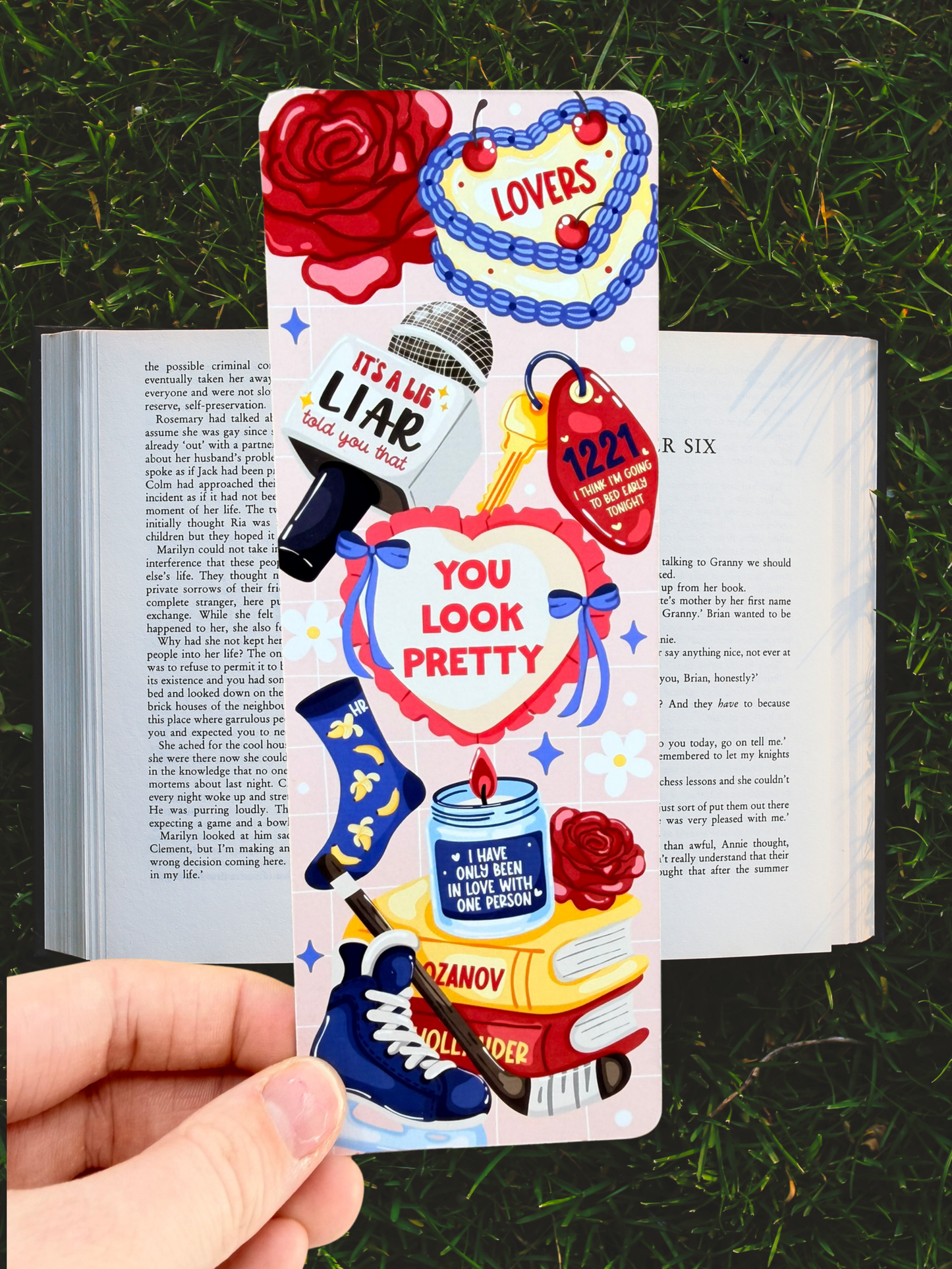 Heated Rivalry Bookmark | Hockey Bookish Bookmark