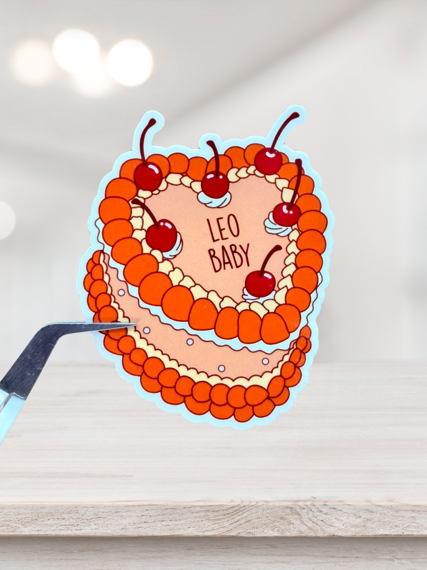 Leo Birthday Cake Sticker | Astrology Sticker