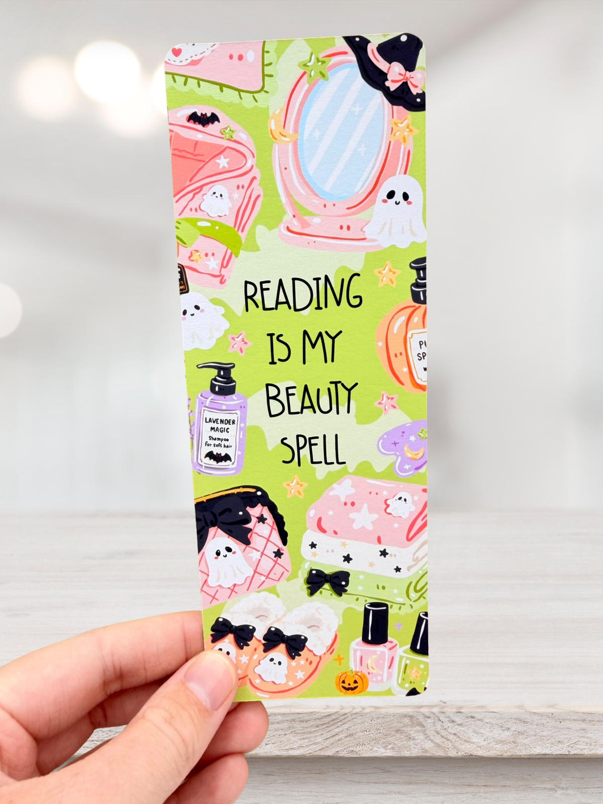 Reading Is My Beauty Spell Bookmark | Witchy Bookmark