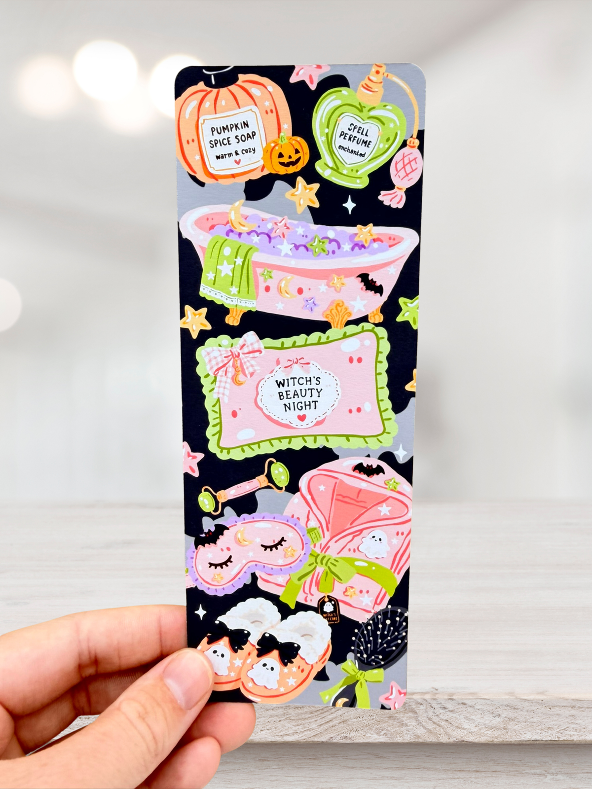 Witch’s Beauty Night Bookmark | Cute Halloween Bookmark