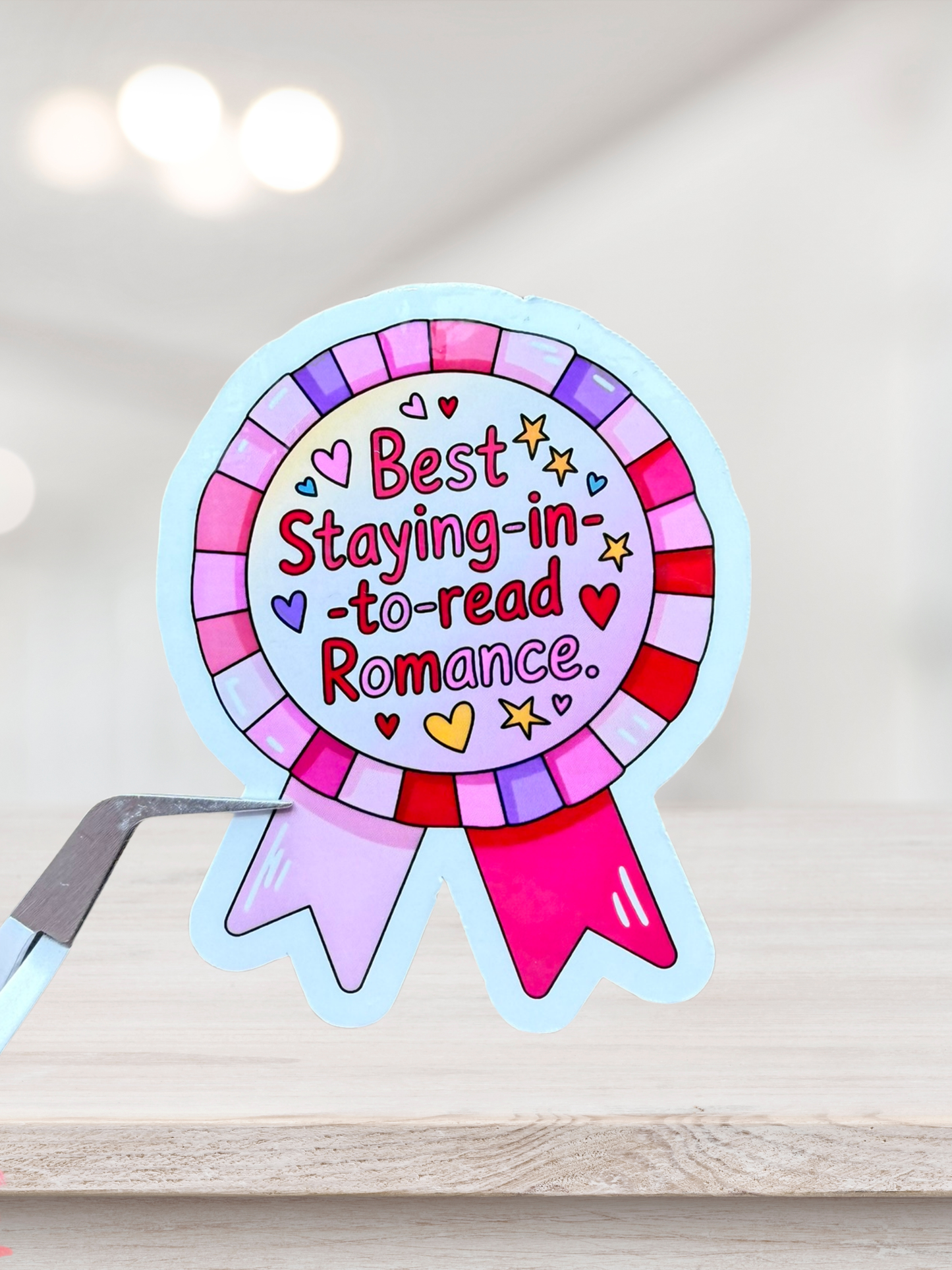 Best Staying In To Read Romance Sticker | Bookish Sticker