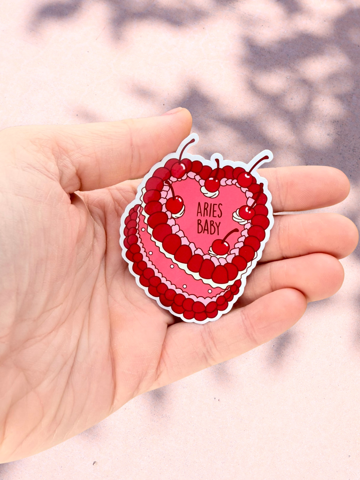 Aries Birthday Cake Sticker | Astrology Sticker