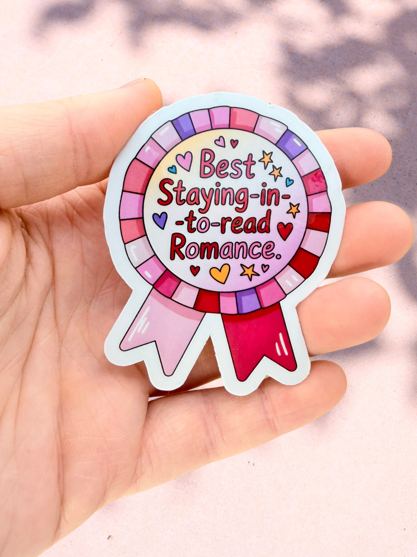 Best Staying In To Read Romance Sticker | Bookish Sticker