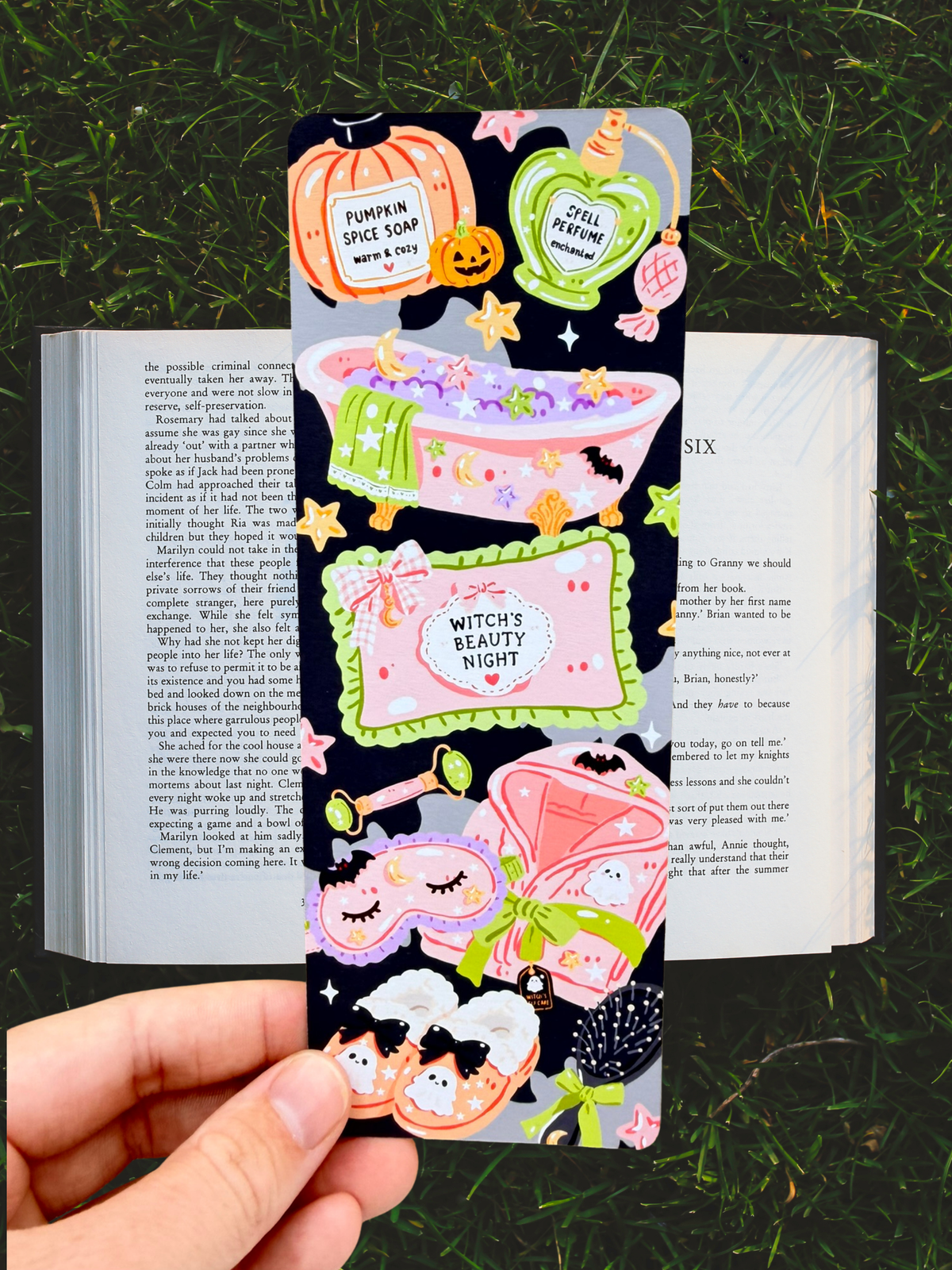 Witch’s Beauty Night Bookmark | Cute Halloween Bookmark