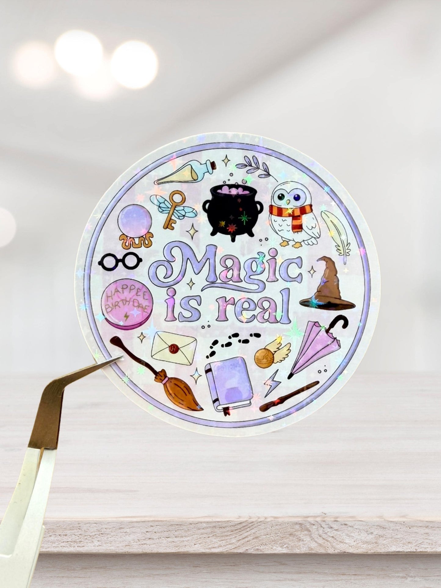 Magic Is Real Wizard Sticker | Fantasy Bookish Vinyl Sticker