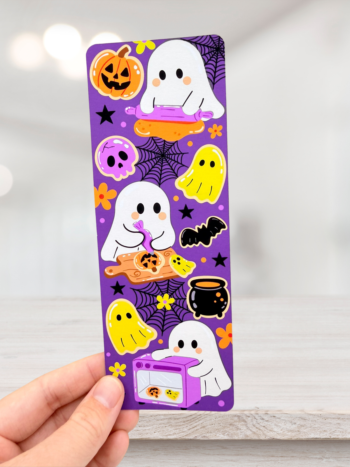 Ghost Baking Bookmark | Cute Halloween Bookmark