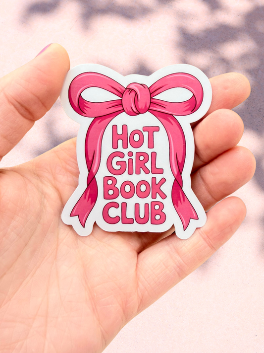 Hot Girl Book Club Sticker | Bookish Sticker