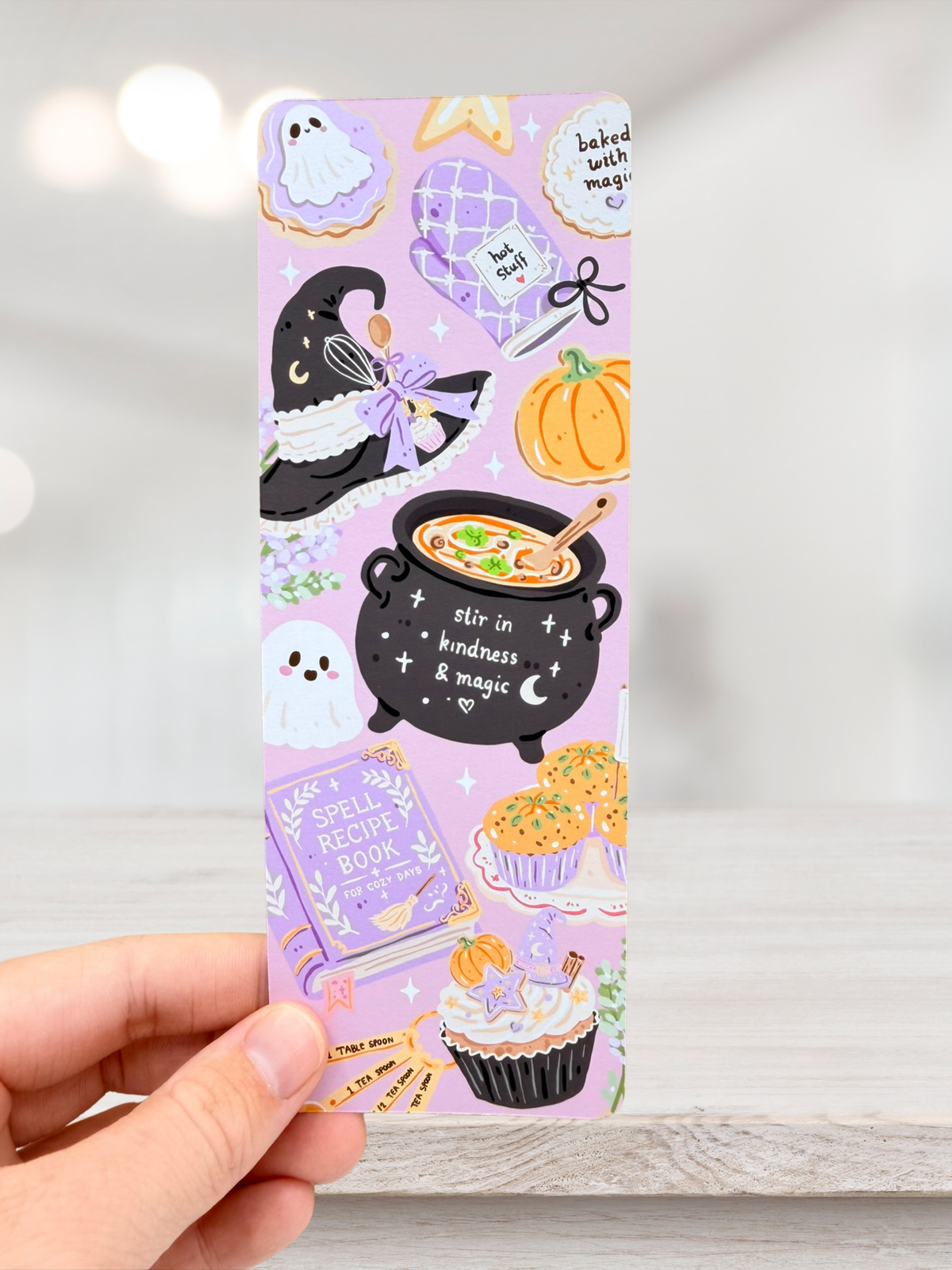 Baked With Magic Bookmark | Witchy Baking Bookmark