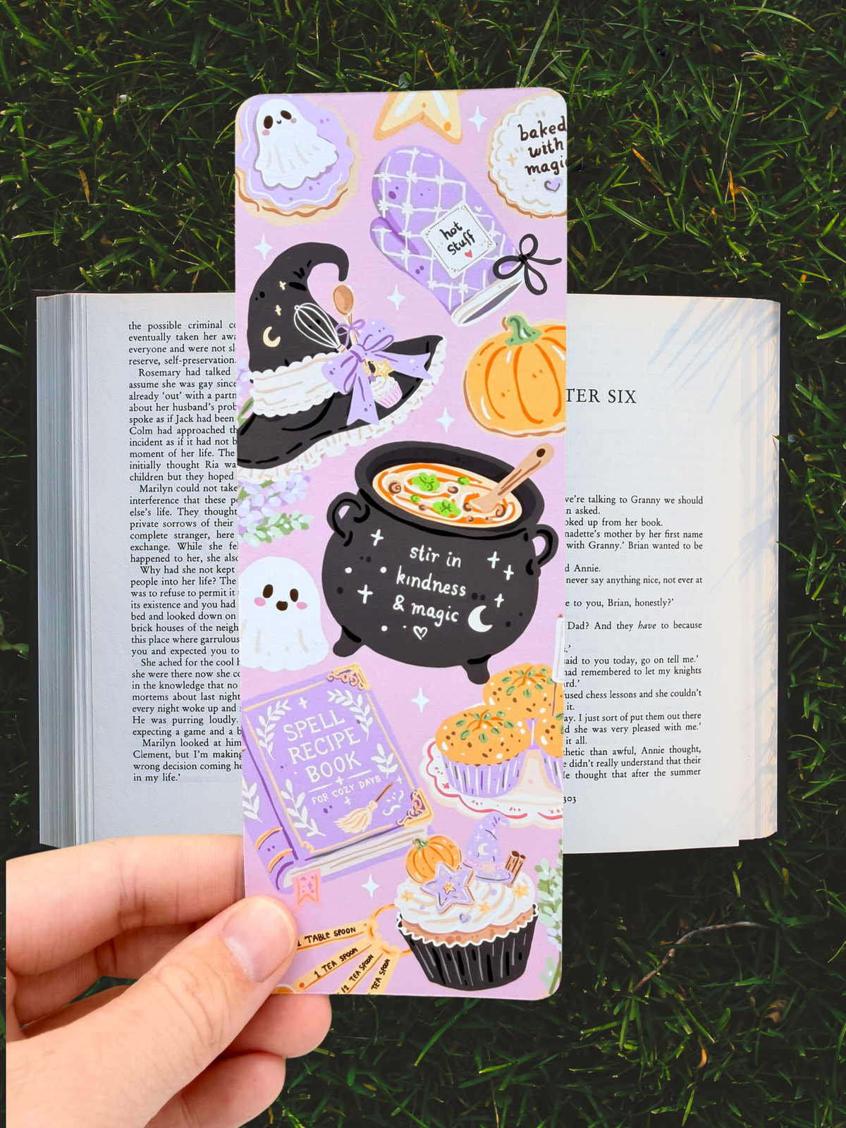 Baked With Magic Bookmark | Witchy Baking Bookmark