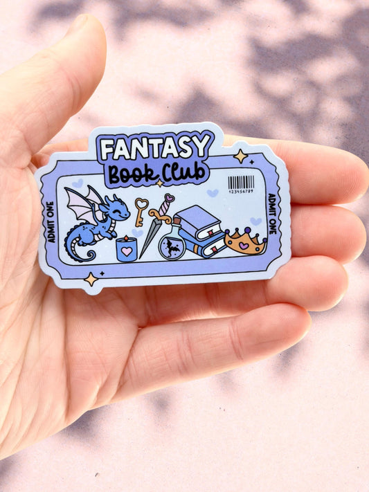 Fantasy Book Club Sticker | Bookish Fantasy Sticker
