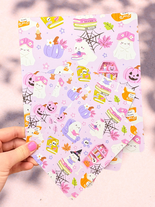 Pastel Halloween Kindle Insert | Cute Spooky Kindle Insert