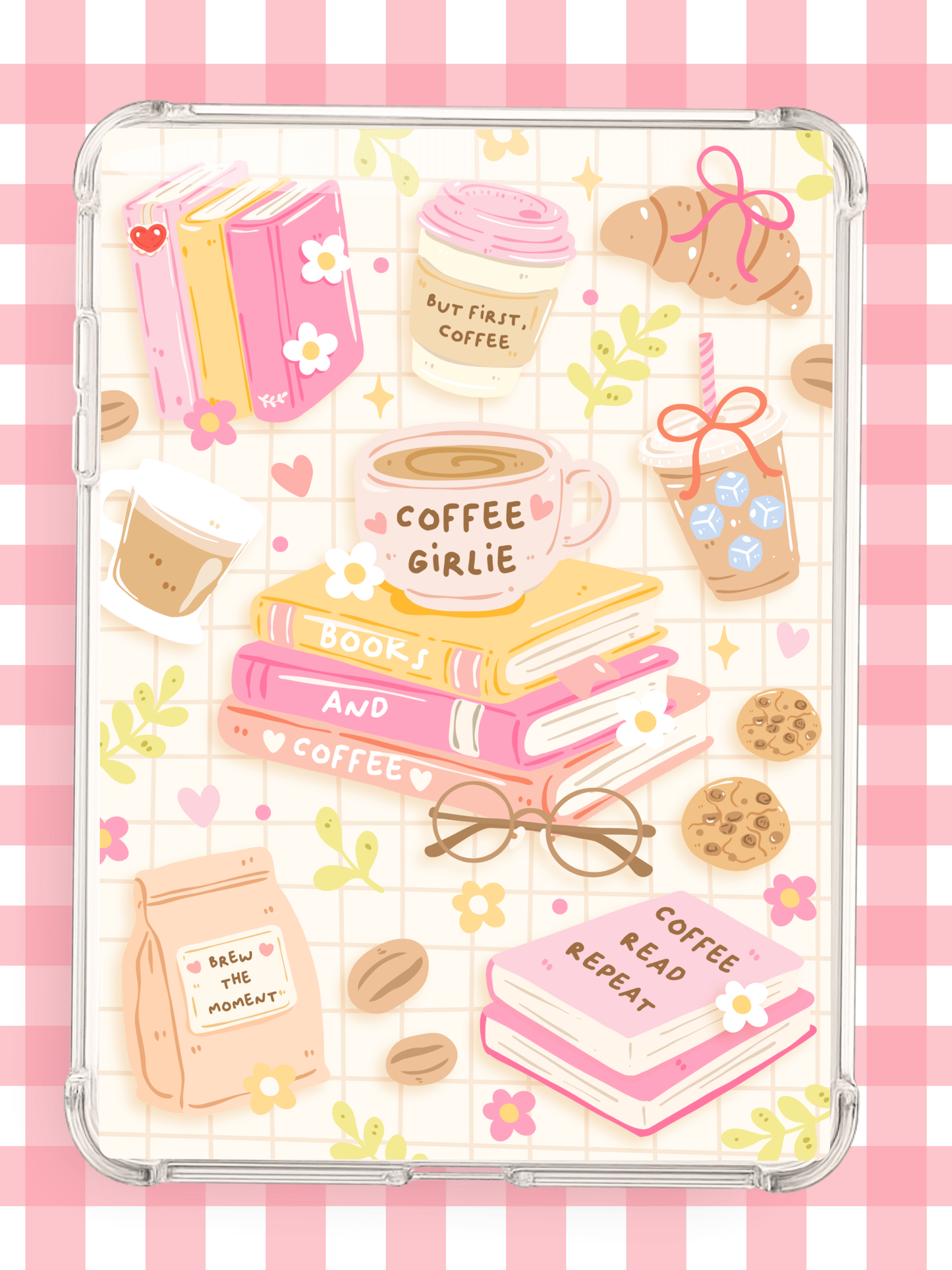 Coffee Girlie Kindle Insert | Coffee & Books Kindle Insert
