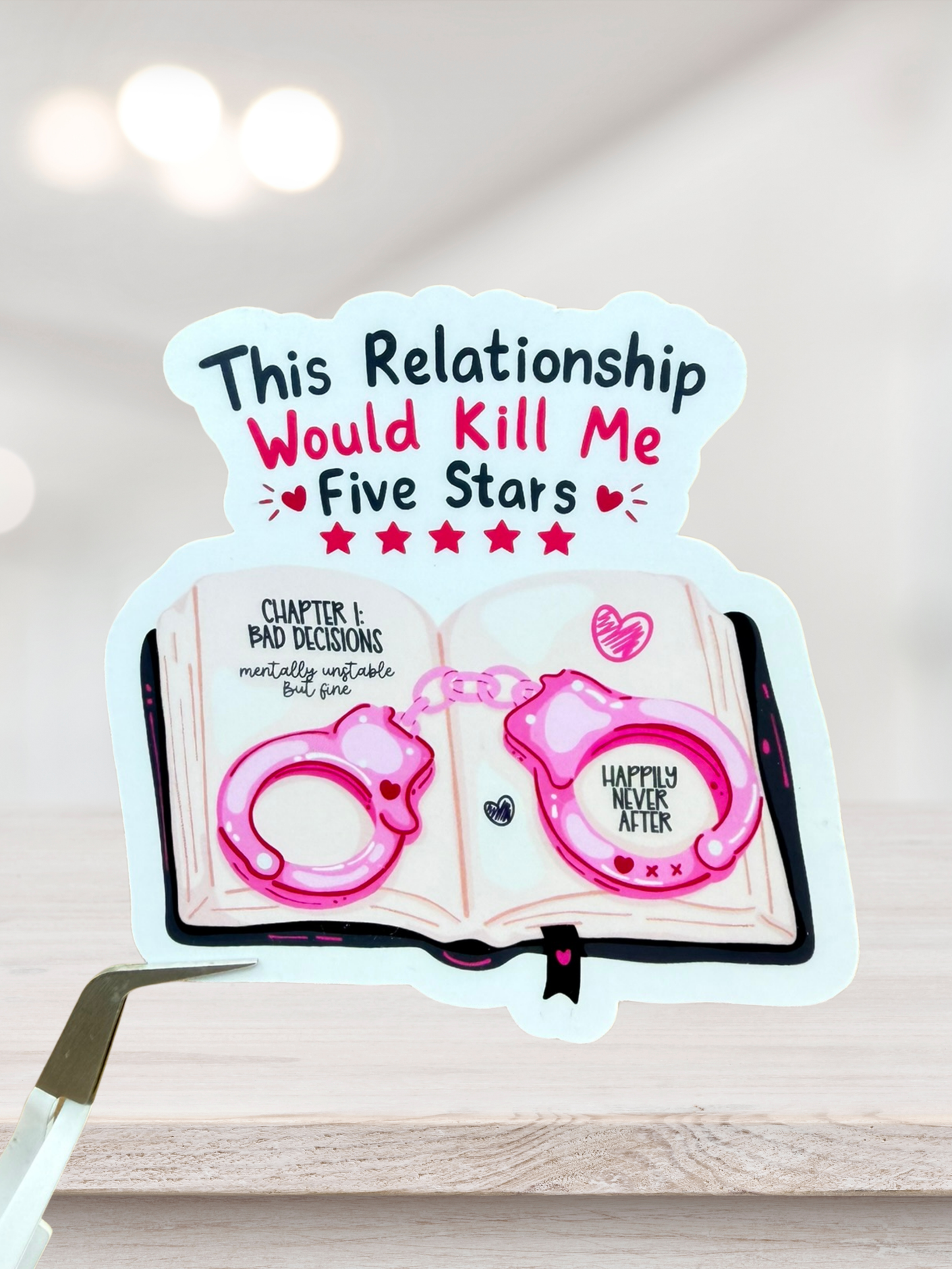 This Relationship Would Kill Me Sticker | Dark Romance