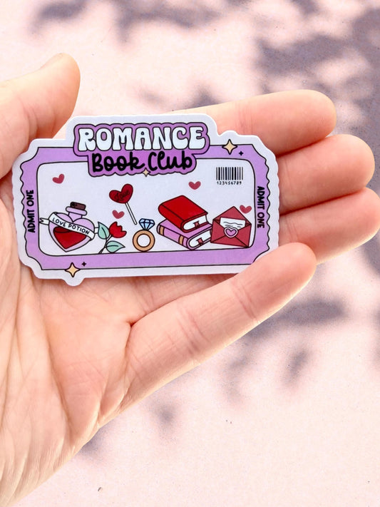 Romance Book Club Sticker | Bookish Romance Sticker