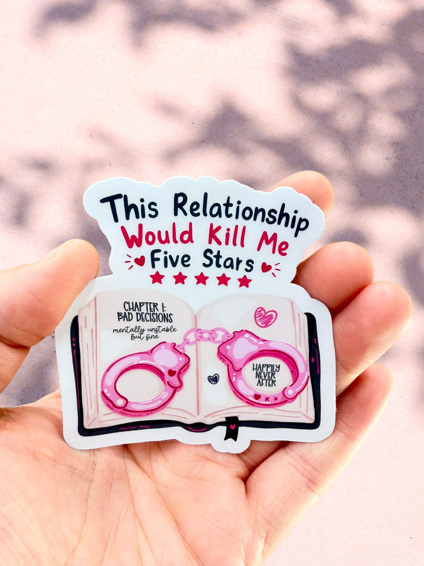 This Relationship Would Kill Me Sticker | Dark Romance