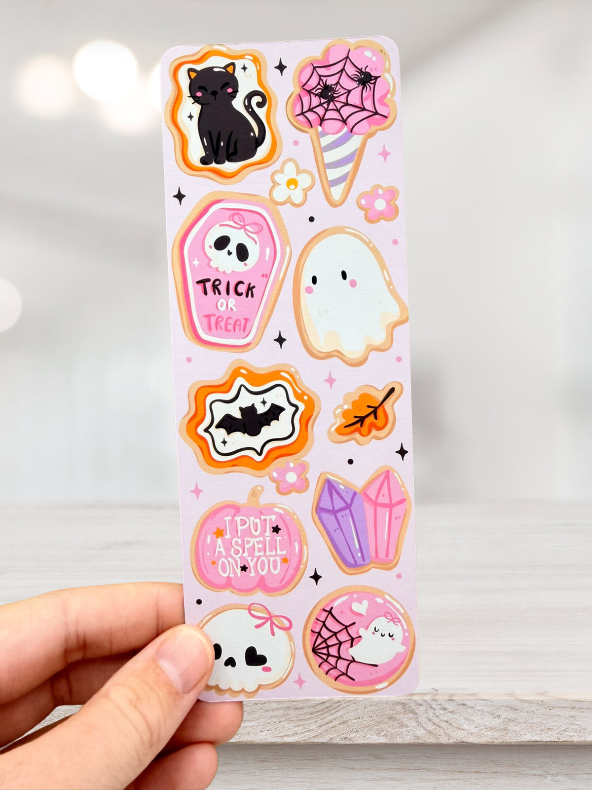 Trick Or Treat Cookies Bookmark | Cute Halloween Bookmark