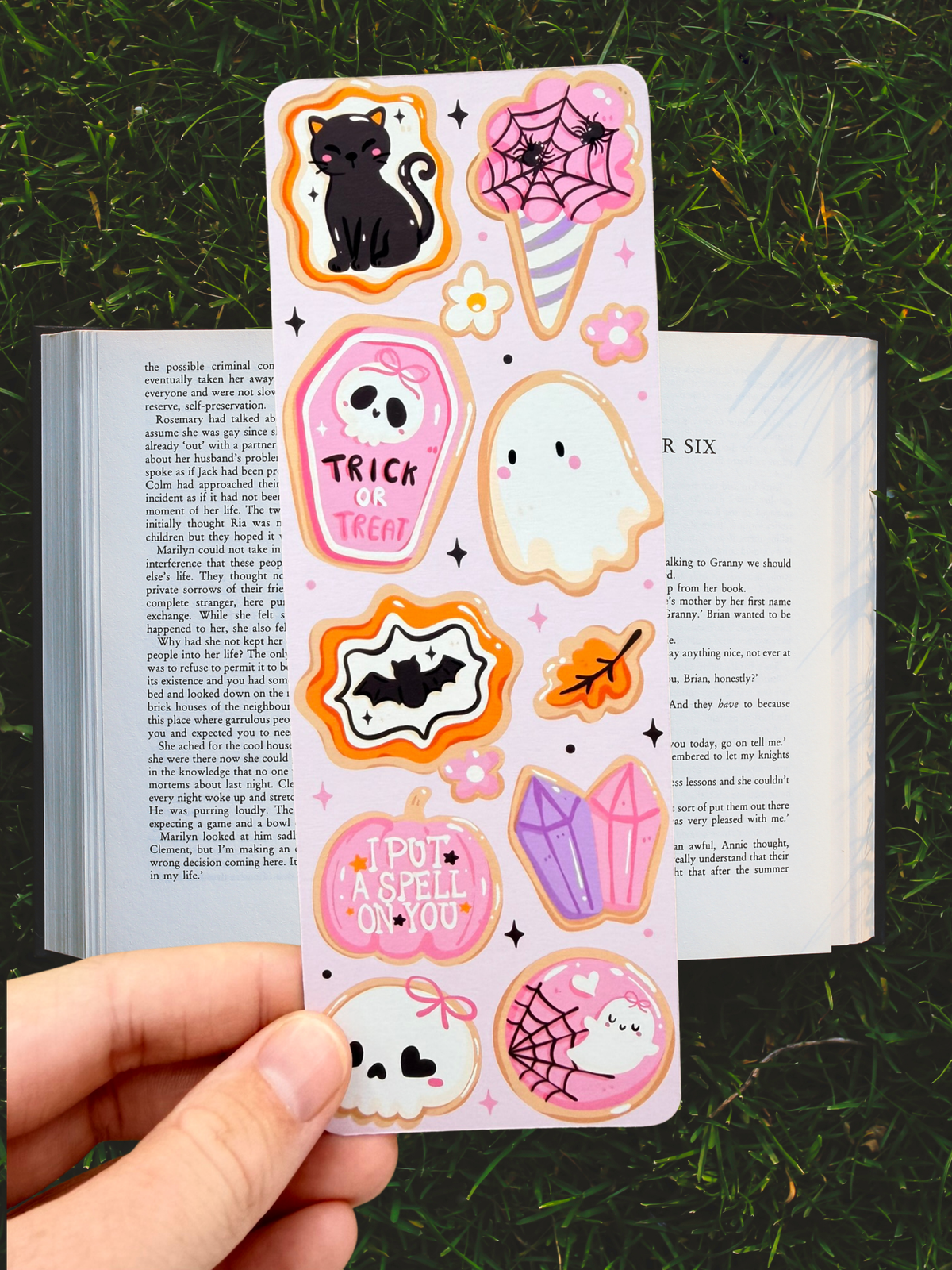 Trick Or Treat Cookies Bookmark | Cute Halloween Bookmark