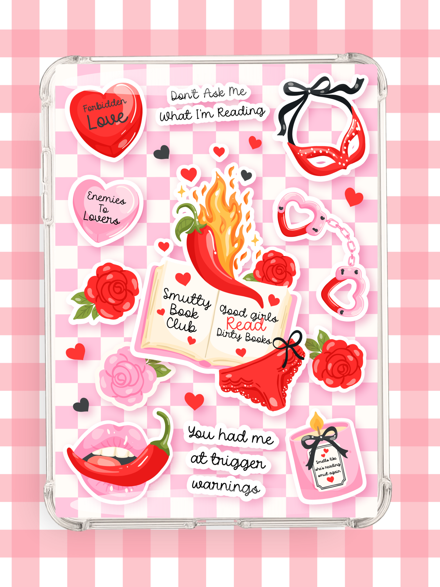 Spicy Book Club Kindle Insert | Pink Romance Kindle Insert