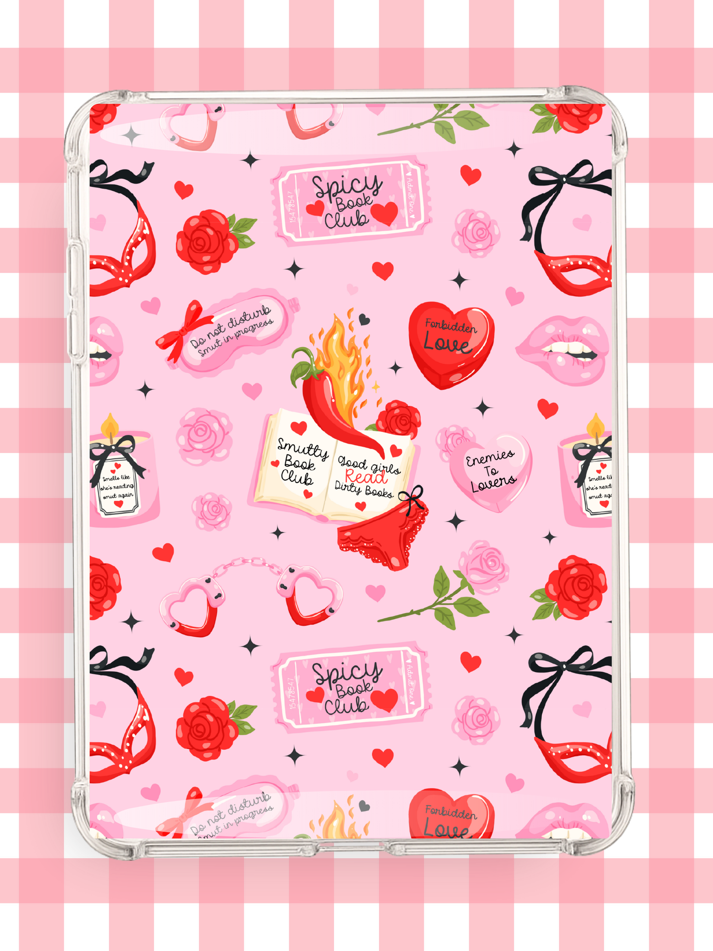 Spicy Book Club Kindle Insert | Pink Romance Kindle Insert