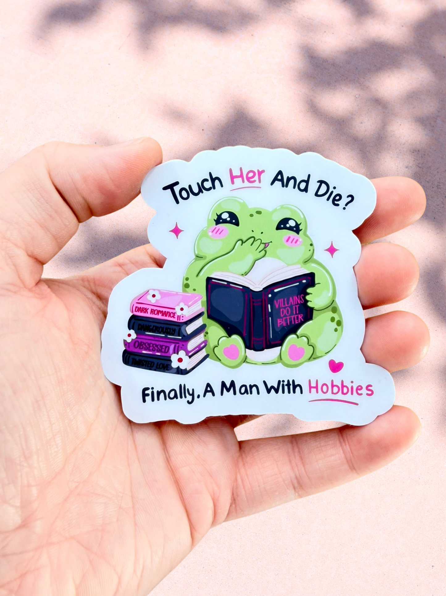 Man With Hobbies Sticker | Romance Frog