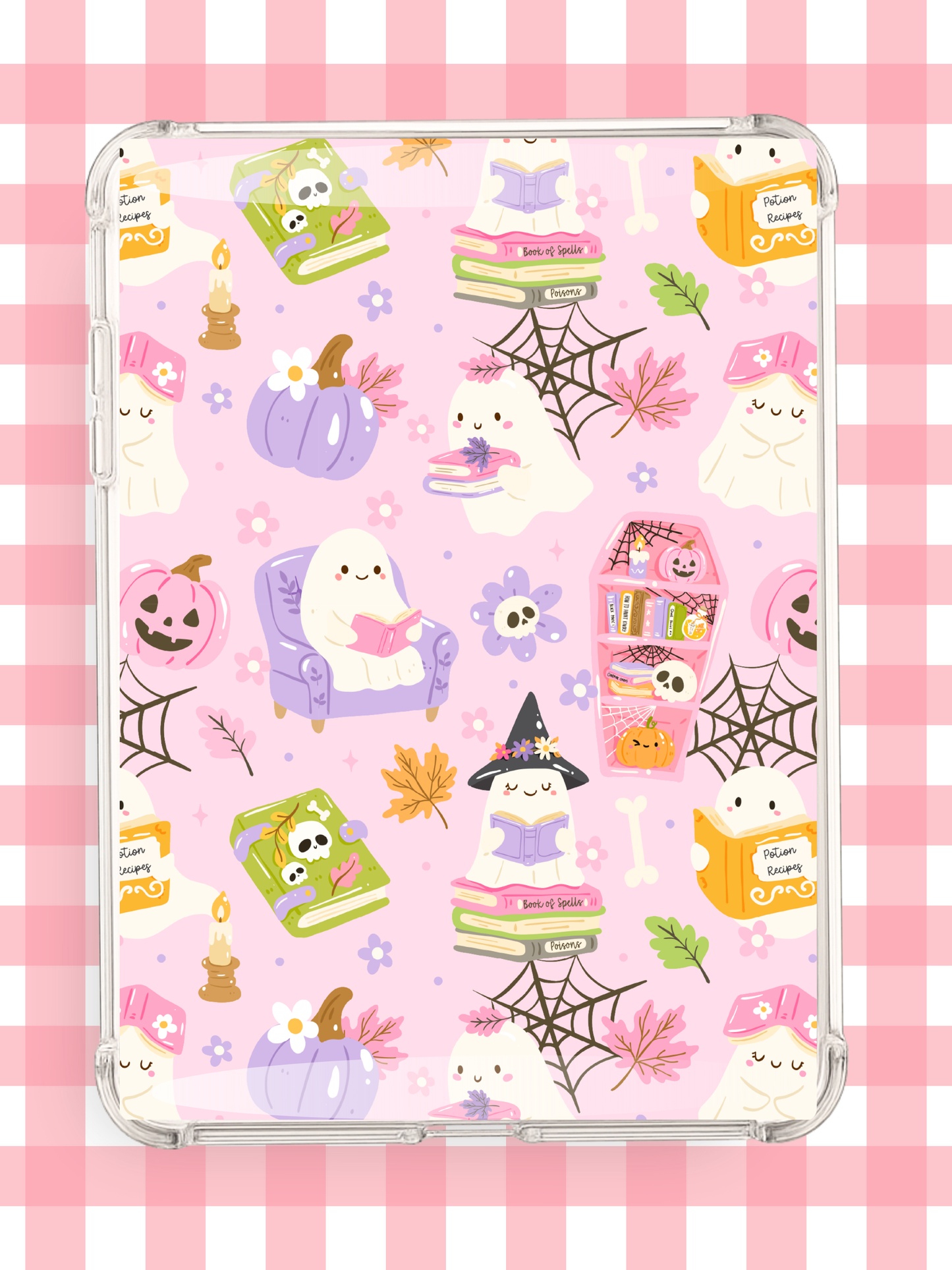 Pastel Halloween Kindle Insert | Cute Spooky Kindle Insert