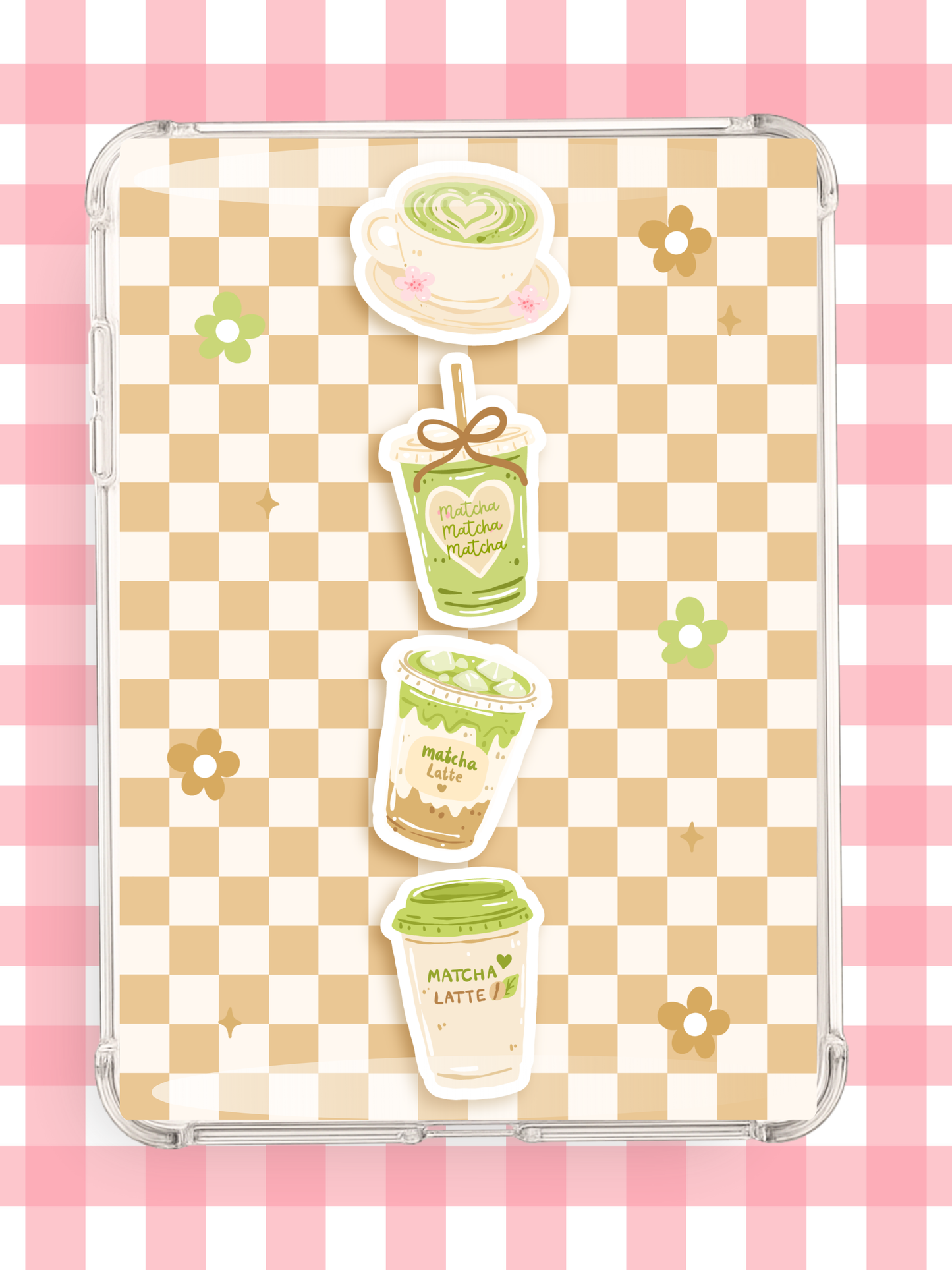 Matcha Checkerboard Kindle Insert | Matcha Kindle Insert