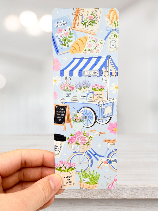 Paris Flower Market | Floral Bookmark