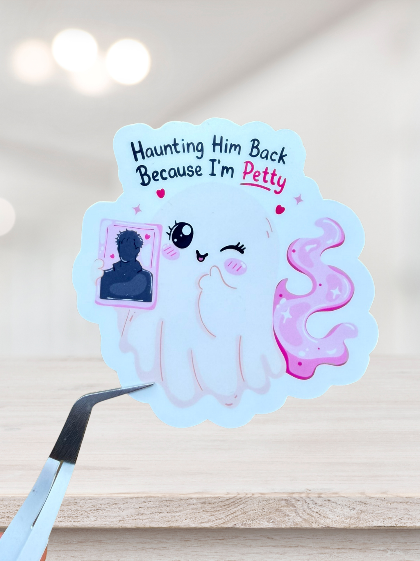 Petty Ghost Sticker | Bookish Ghost