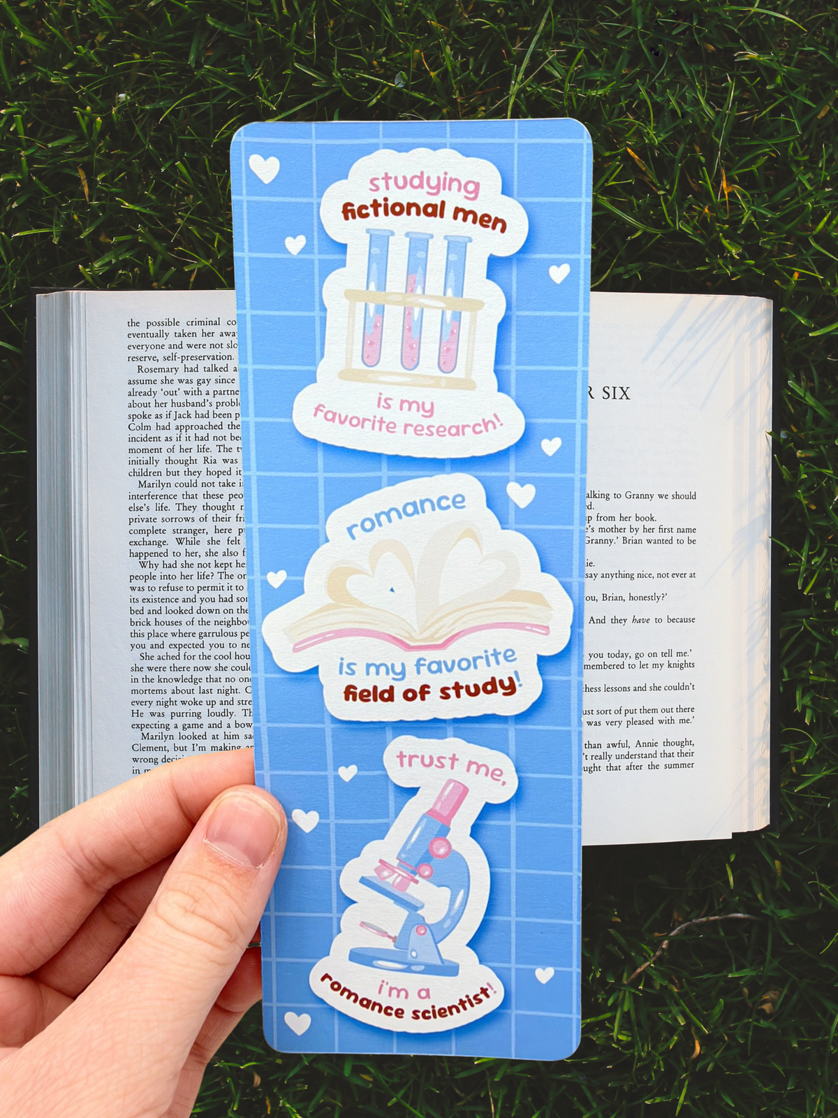 Studying Fictional Men | Stem Romance Bookmark