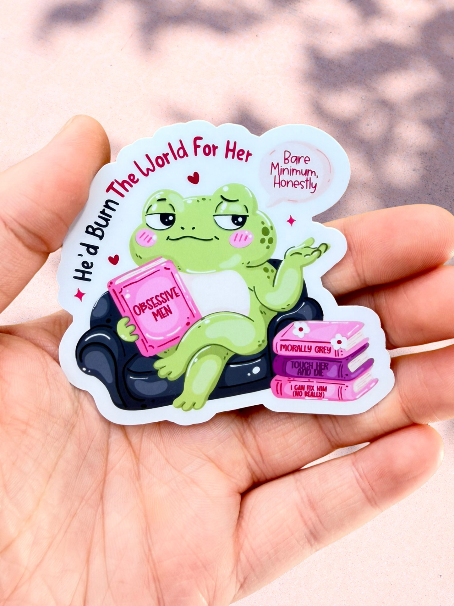 Burn The World Sticker | Dark Romance Frog